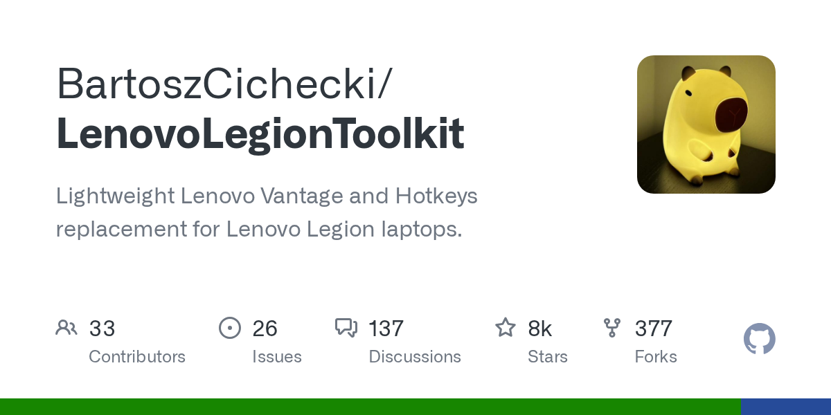 Lenovo Legion Toolkit screenshot 1