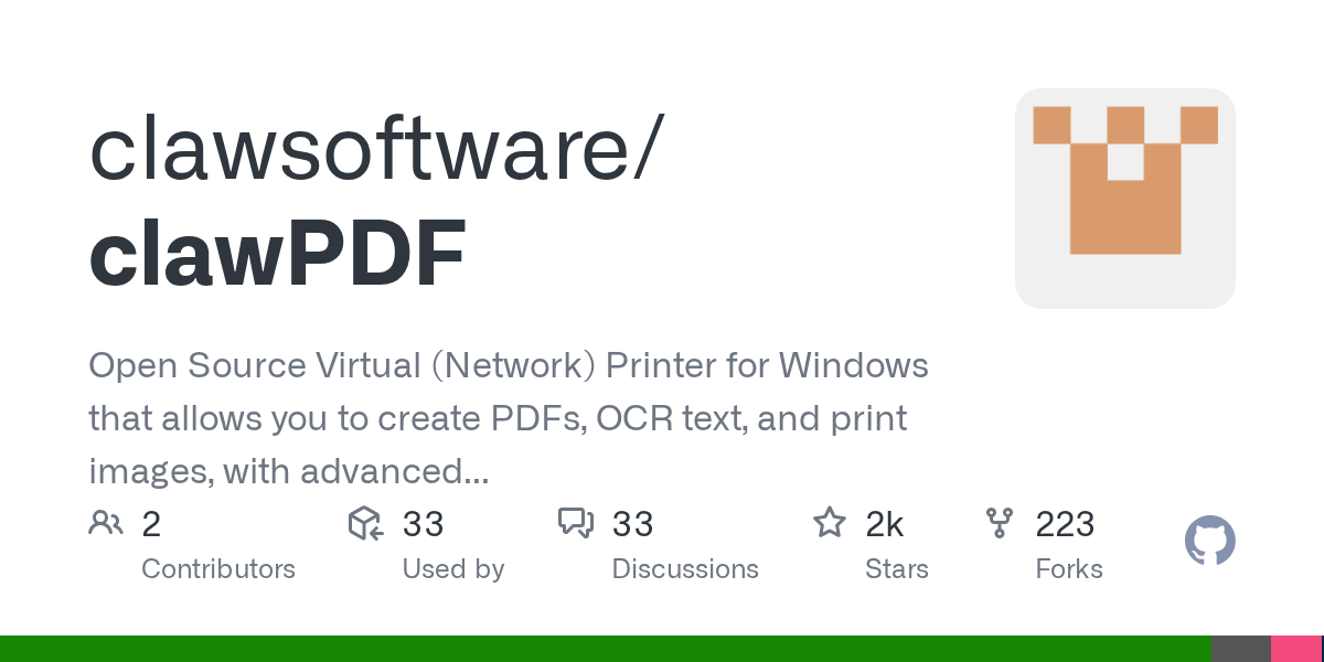 clawPDF screenshot 1