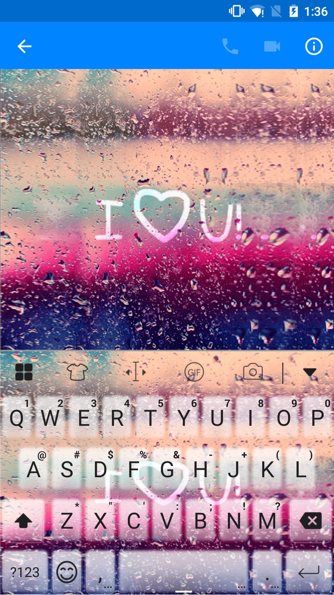 Kalp Yağmur Eva Klavye -Gif MUAYENE screenshot 1