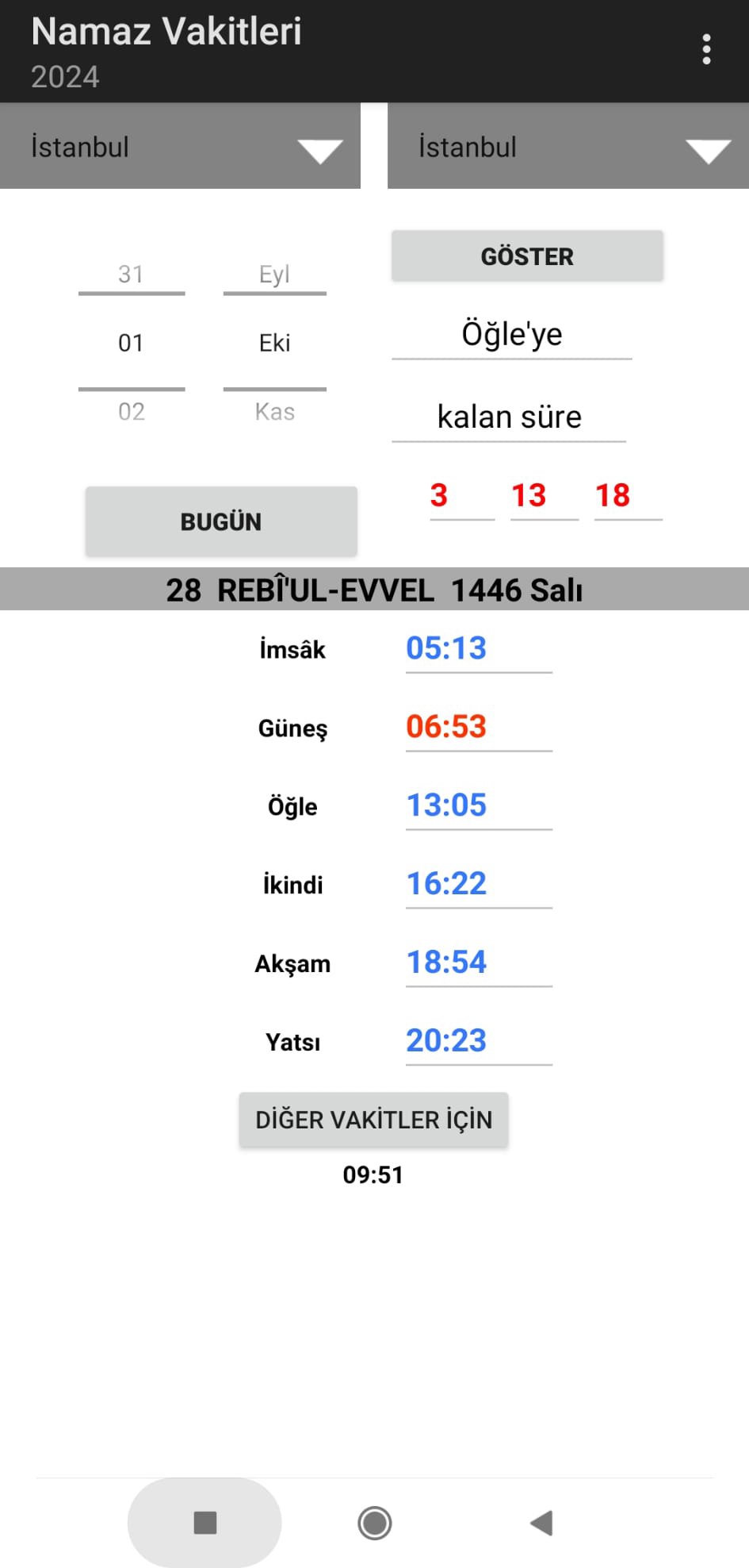Namaz Vakitleri İnternetsiz APK screenshot 1