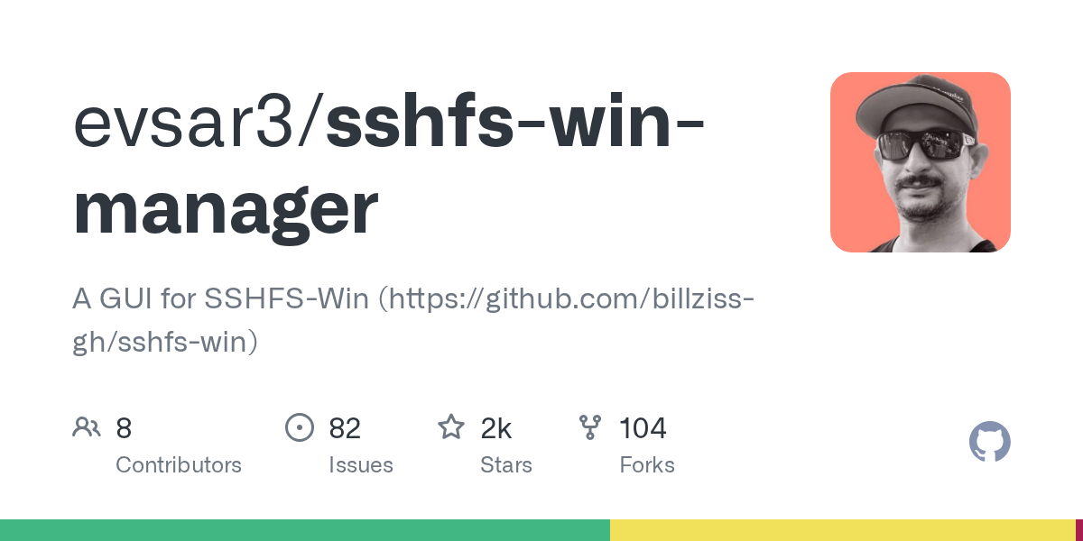 SSHFS-Win Manager screenshot 1