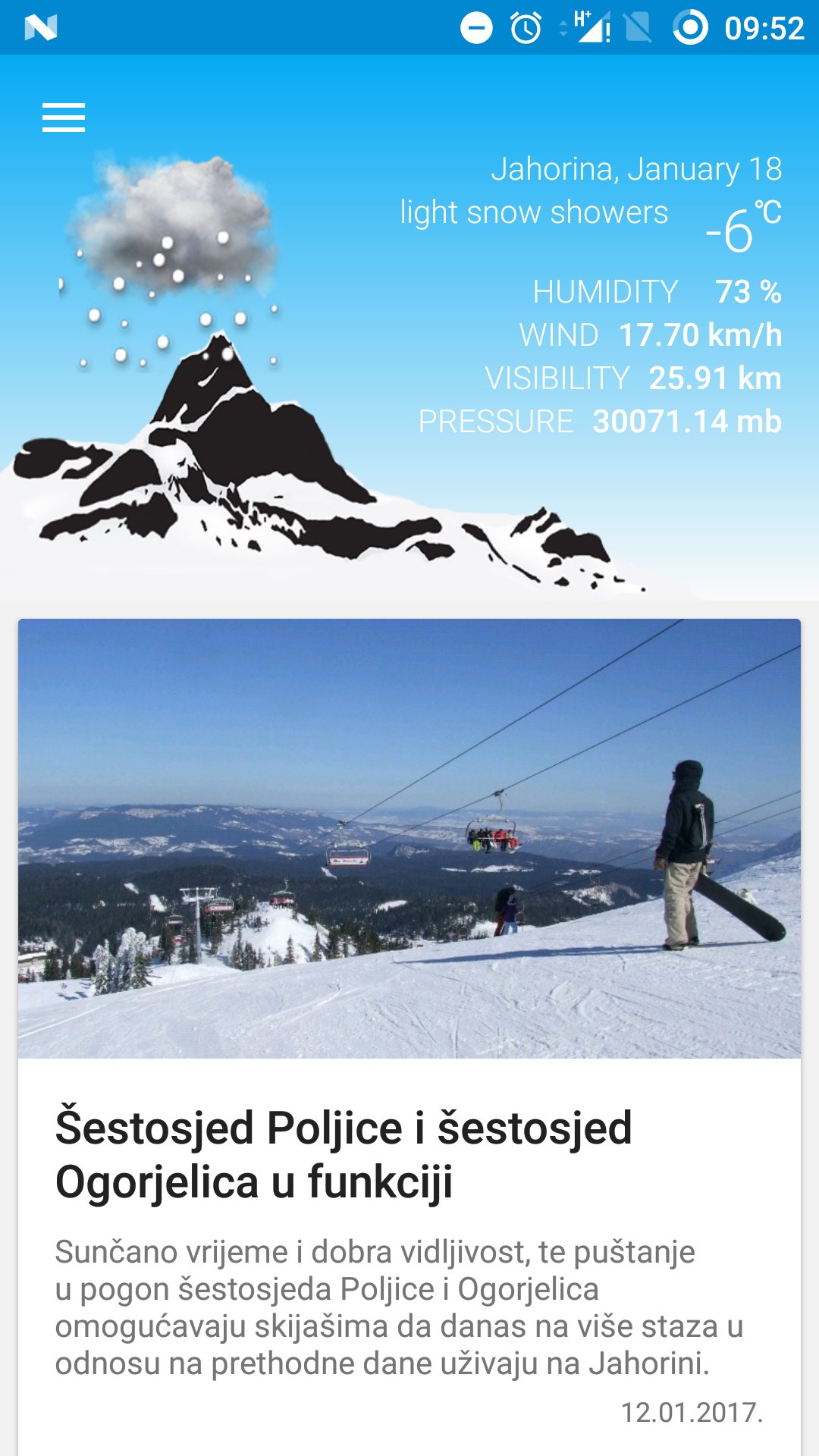 Jahorina Ski Centar APK screenshot 1