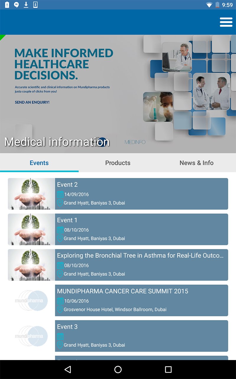 Mundipharma Portal Middle East APK screenshot 1