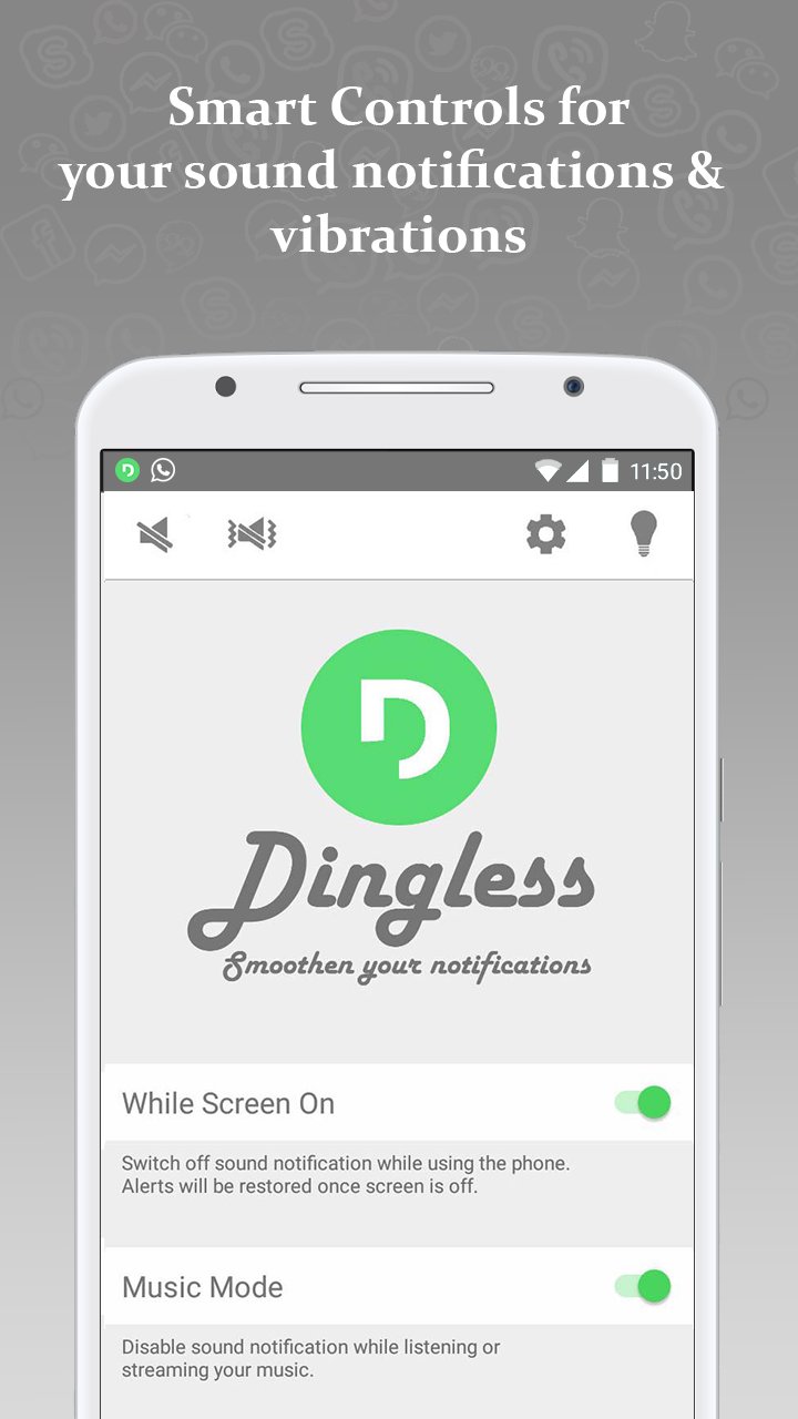 Dingless - Notification Sounds APK screenshot 1
