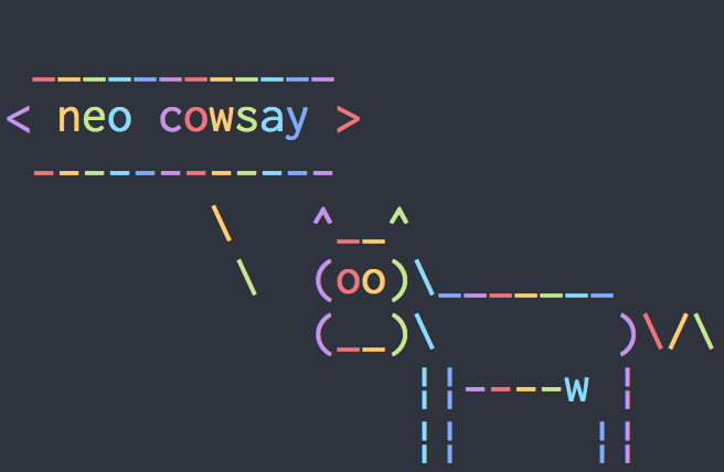 Neo Cowsay screenshot 1