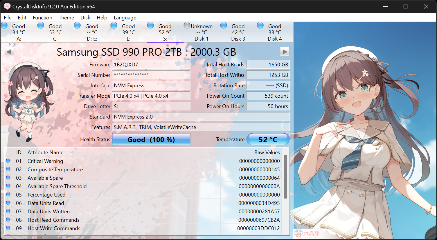 CrystalDiskInfo screenshot 1
