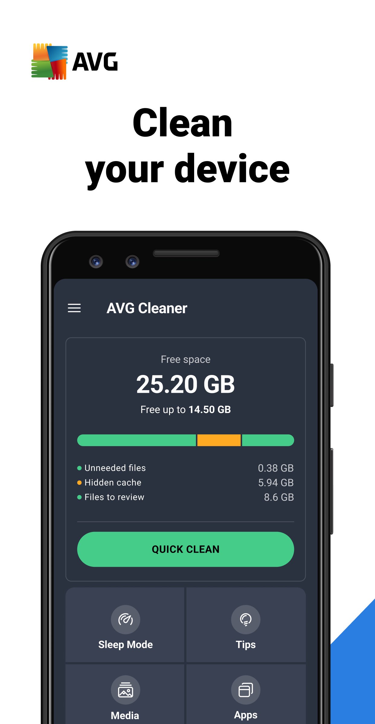 AVG Cleaner & Battery Booster APK screenshot 1