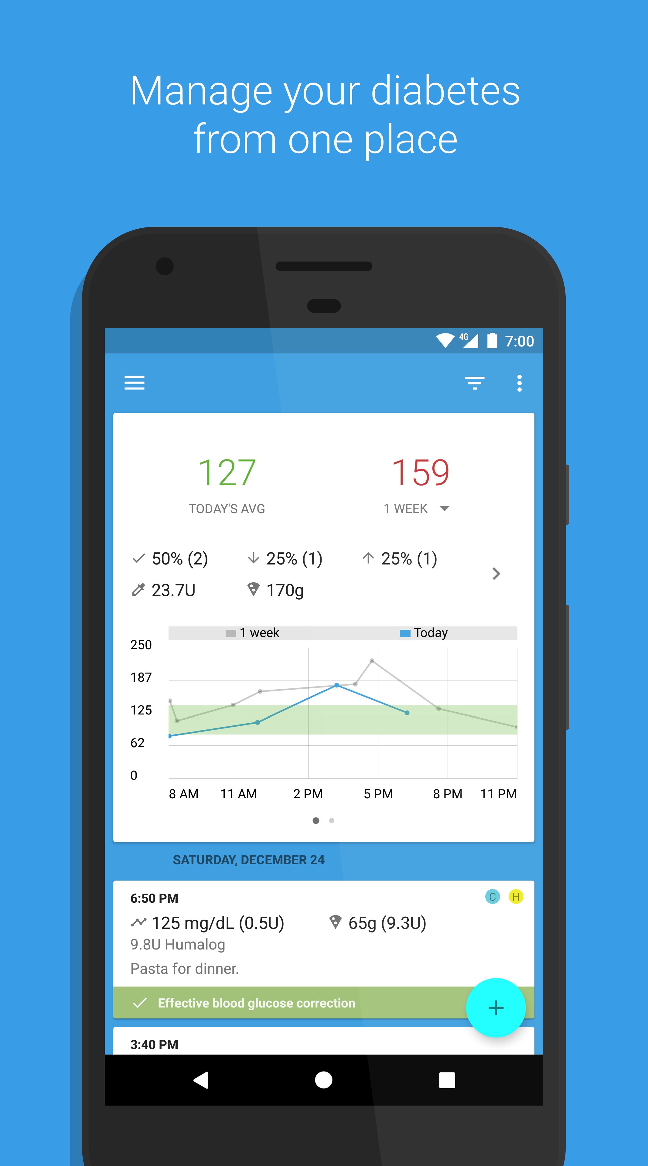 BG Monitor Diabetes APK screenshot 1