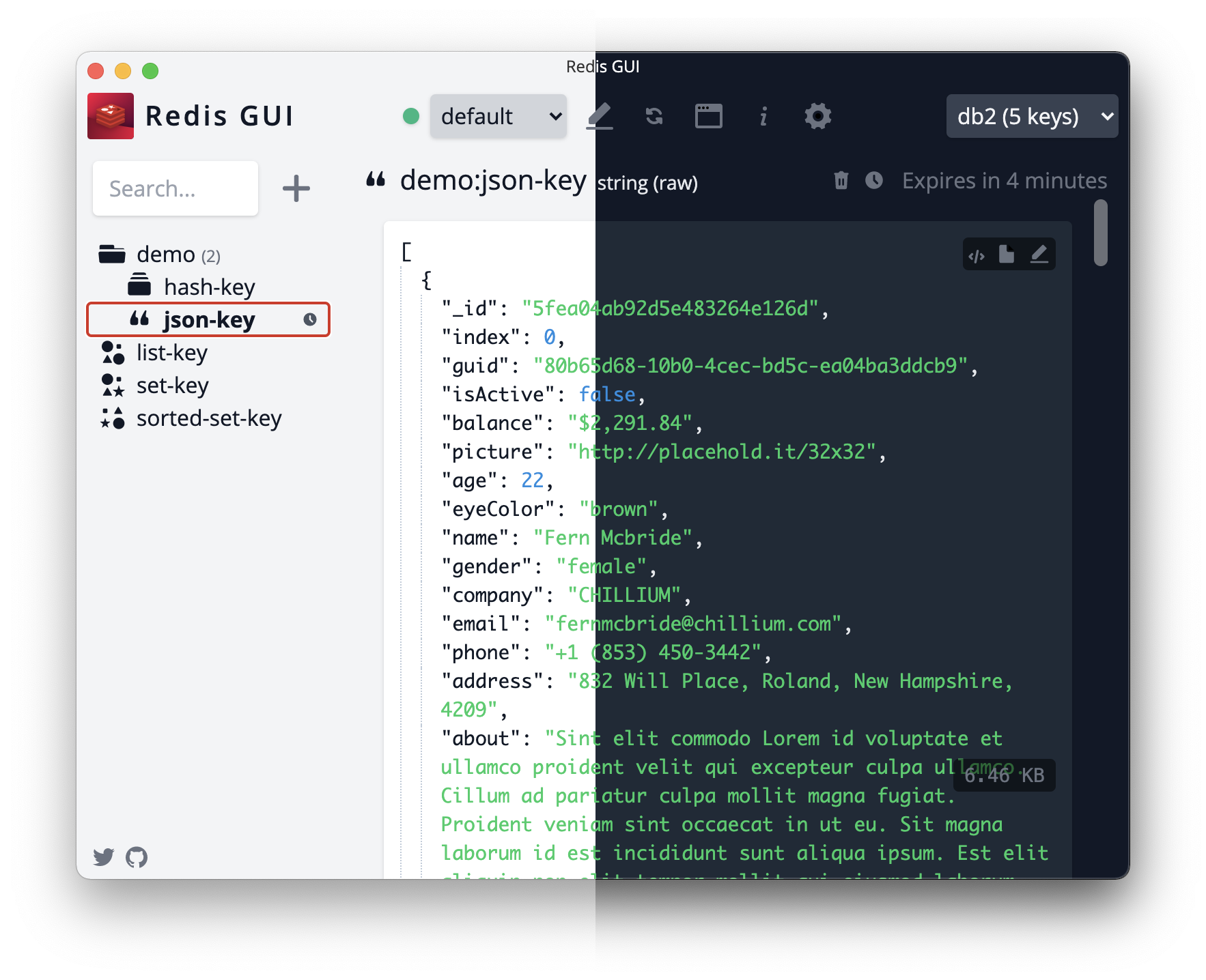redis-gui screenshot 1