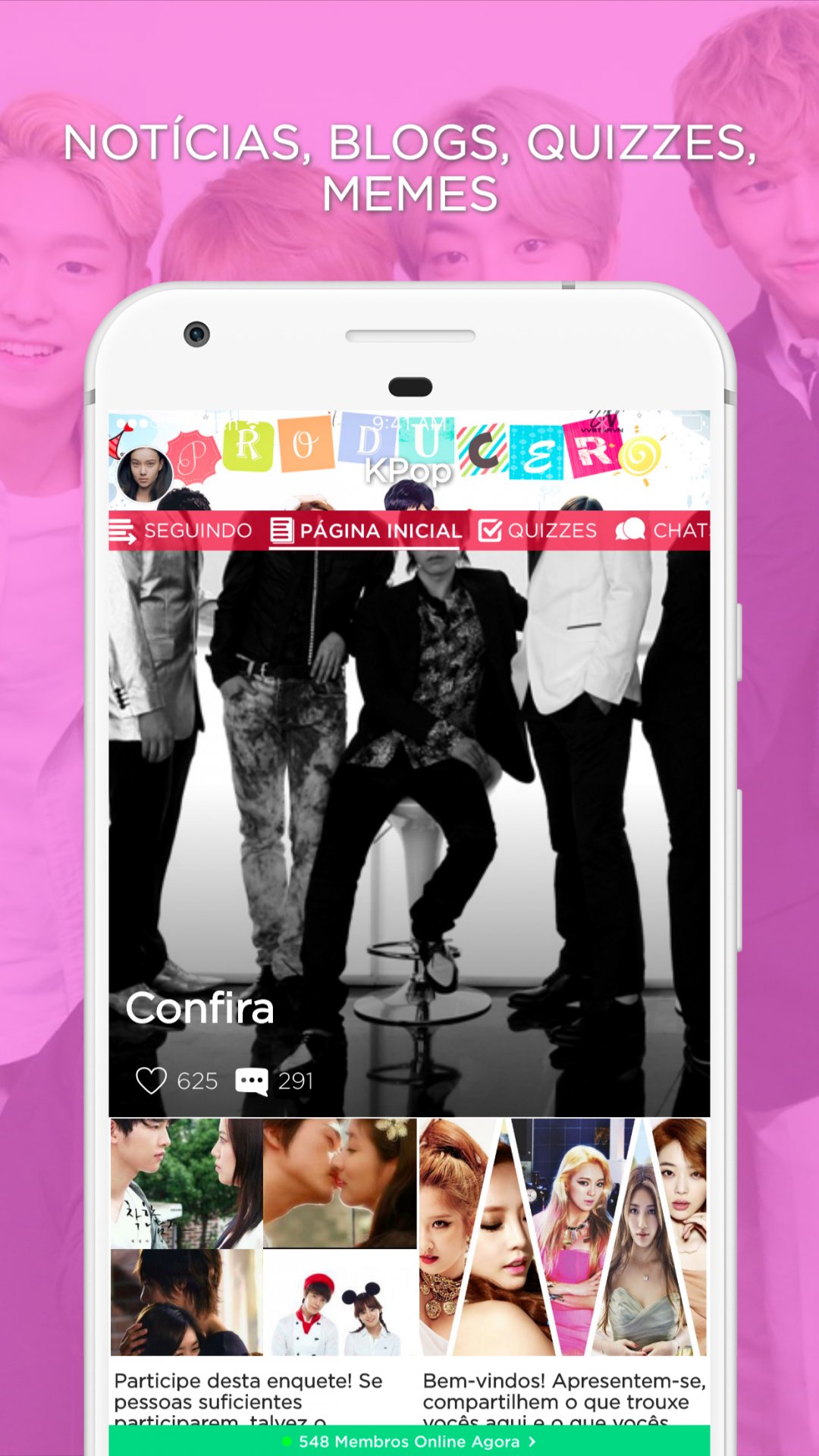 Kpop Amino em Português APK screenshot 1