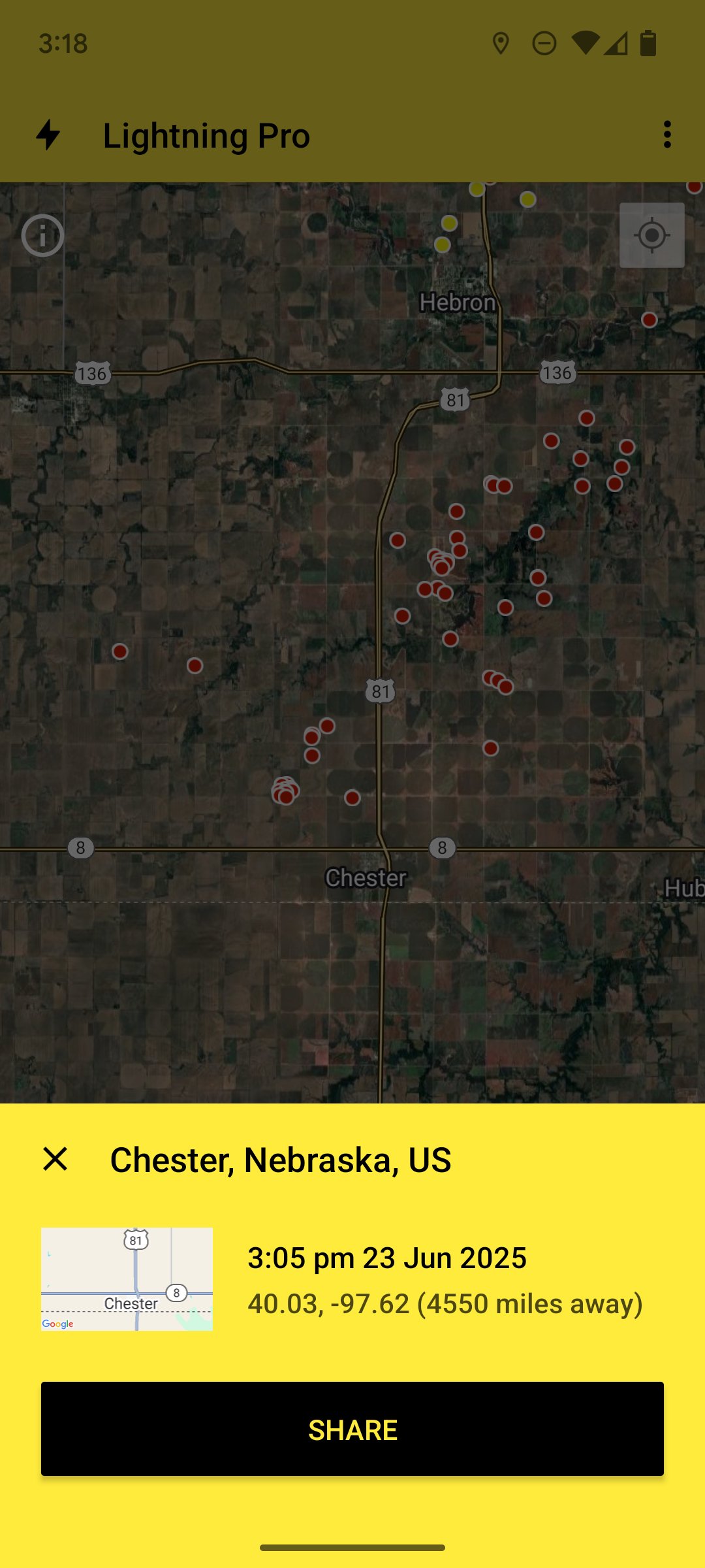 My Lightning Tracker Live Map APK screenshot 1