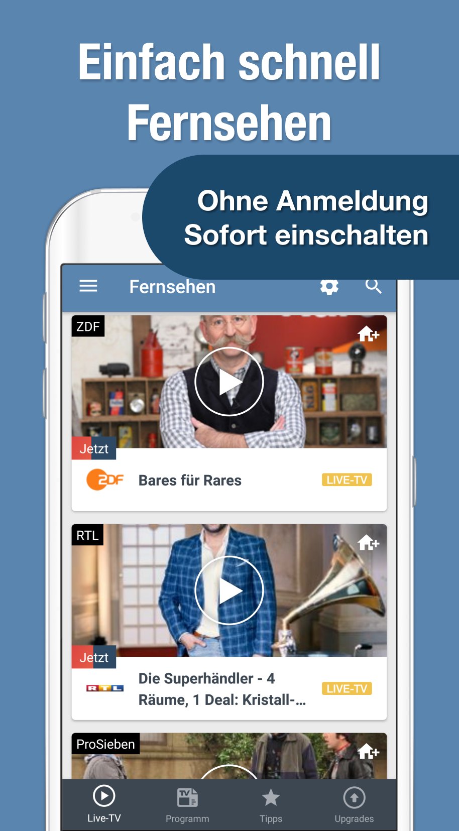 Fernsehen App mit Live TV APK screenshot 1