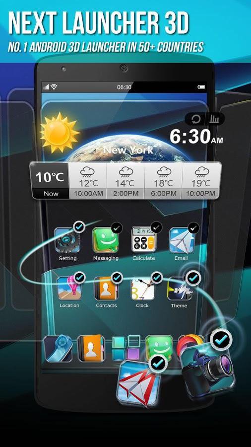 Next Launcher 3D Shell Lite APK screenshot 1