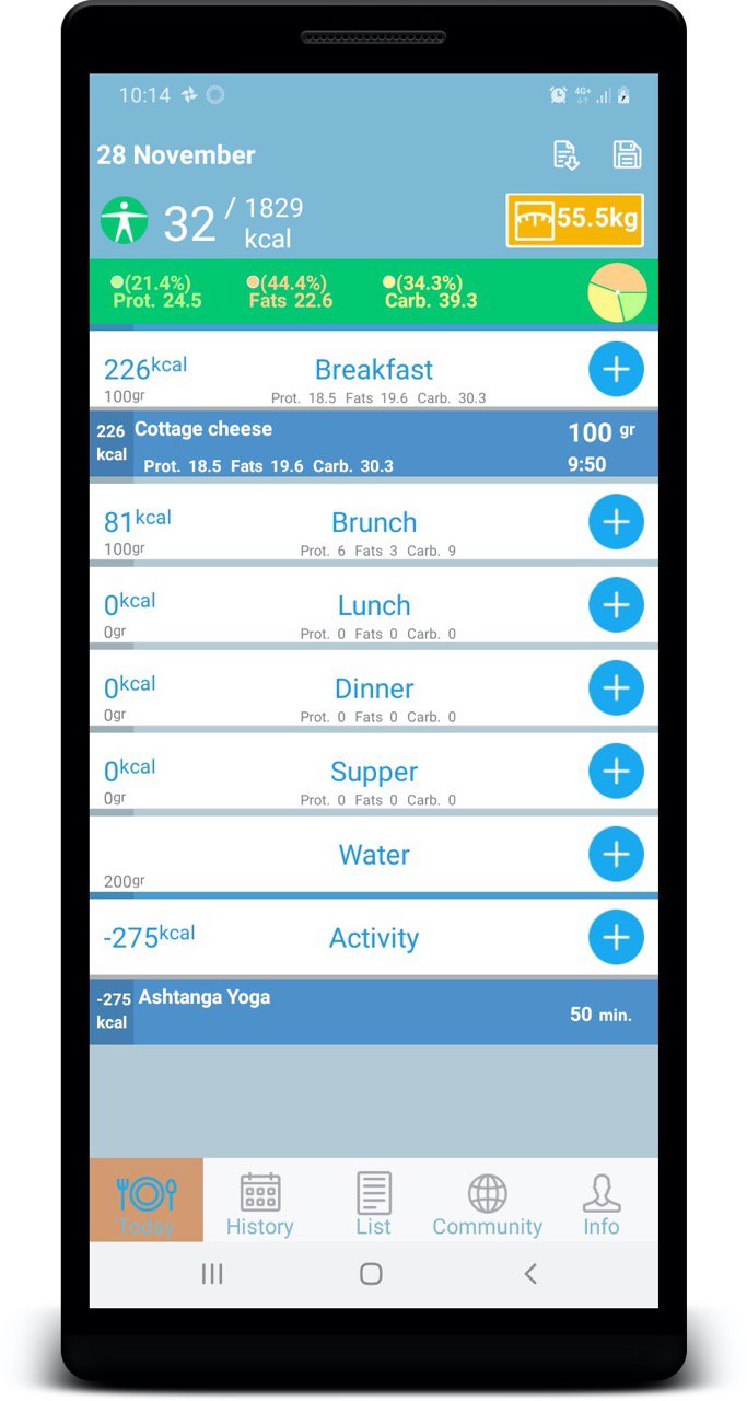 Kalorienrechner Dietagram APK screenshot 1