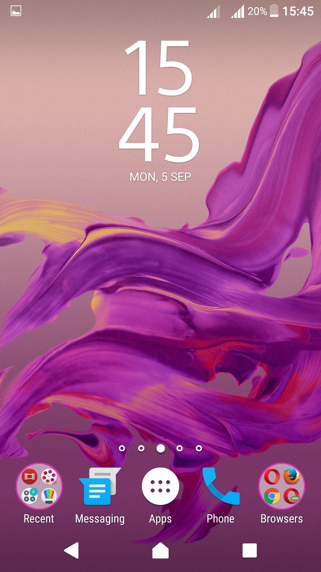 Delight Pink XZ Theme Xperien APK screenshot 1
