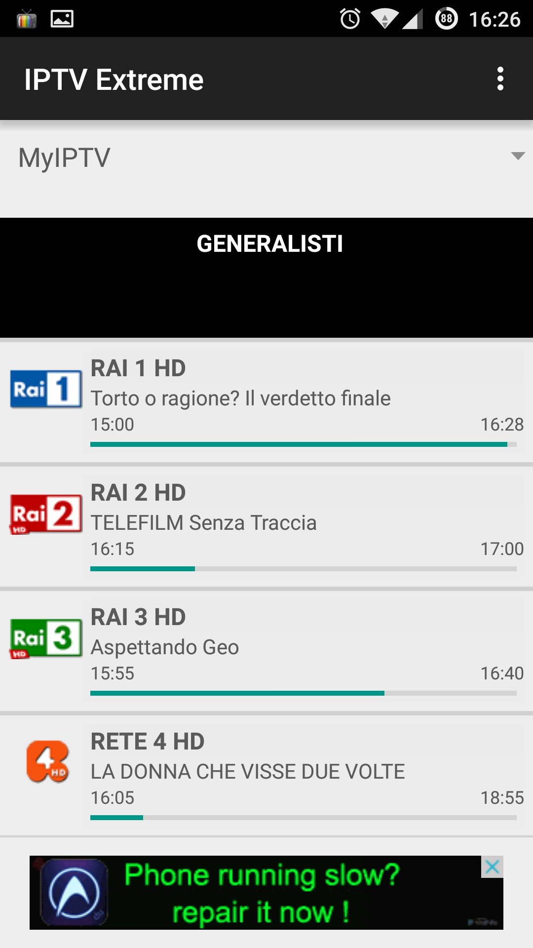 IPTV Aşırı kuru temizleme screenshot 1