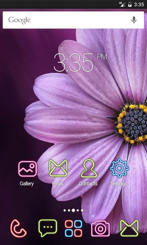 Mor Papatya Çiçek Tema MUAYENE screenshot 1
