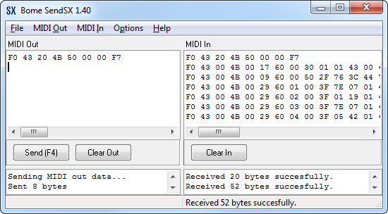 Bome SendSX screenshot 1