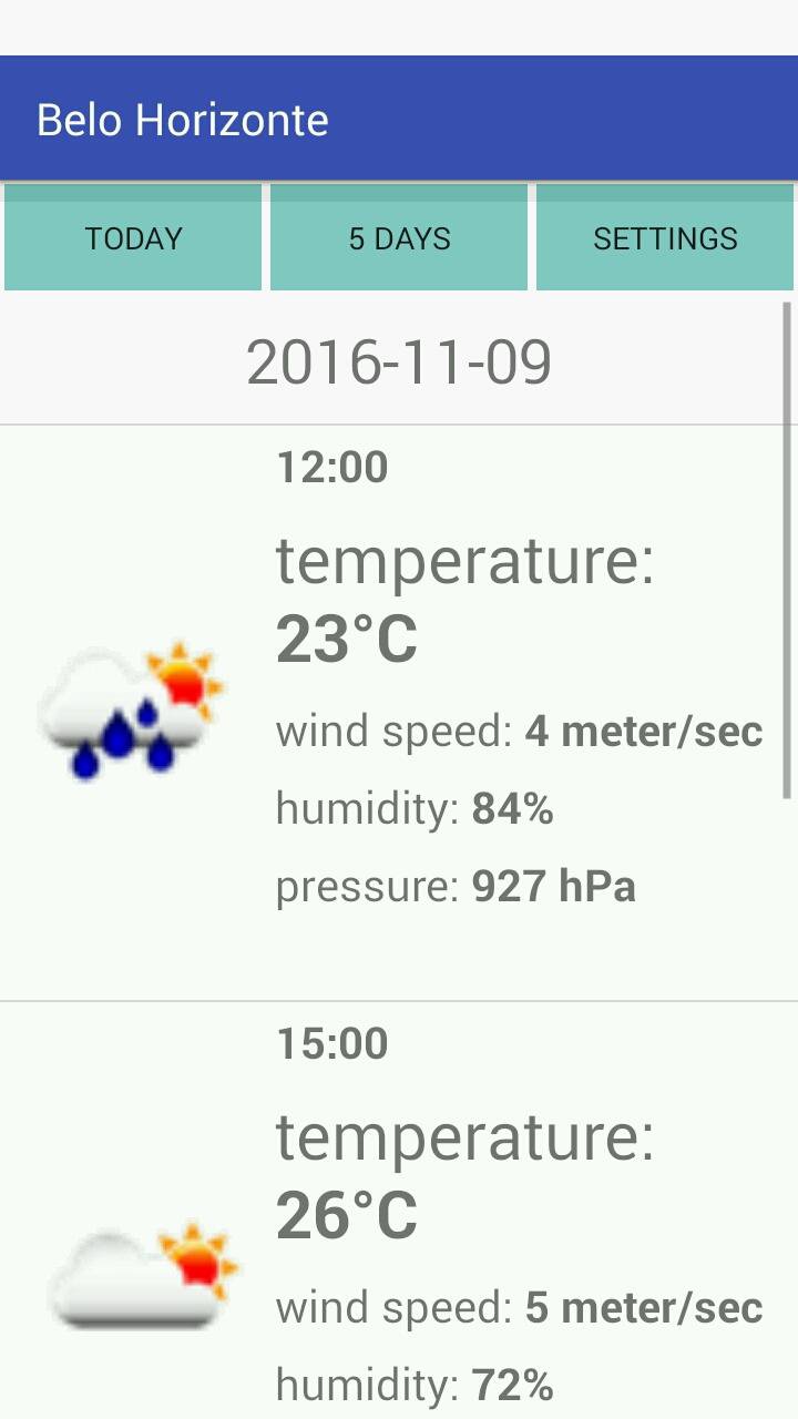 Belo Horizonte Weather APK screenshot 1