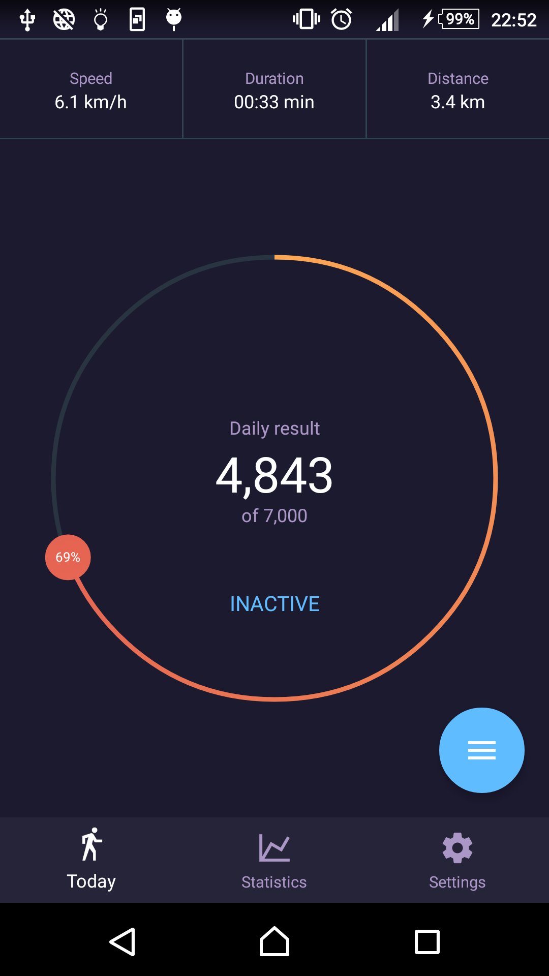 Fit4ME pedometer APK screenshot 1