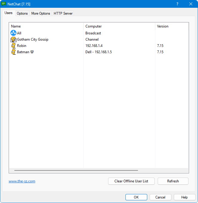 NetChat screenshot 1