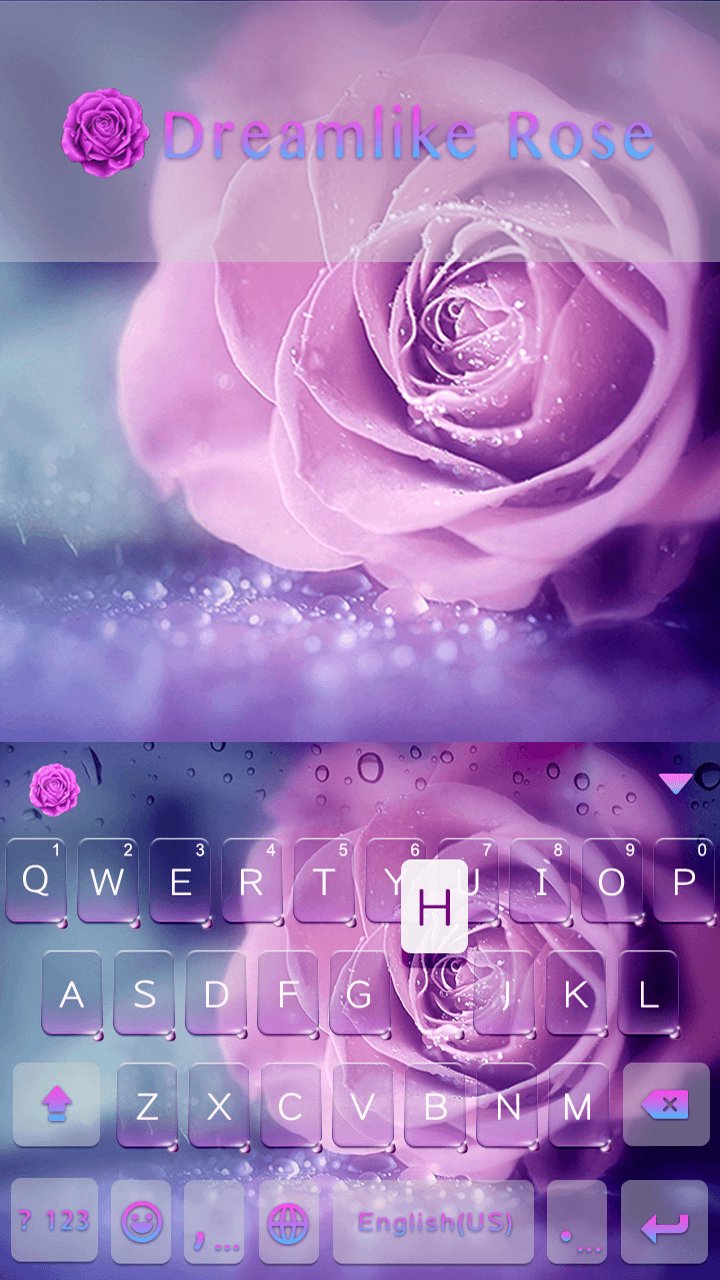 Dreamlike Rose Keyboard Theme APK screenshot 1