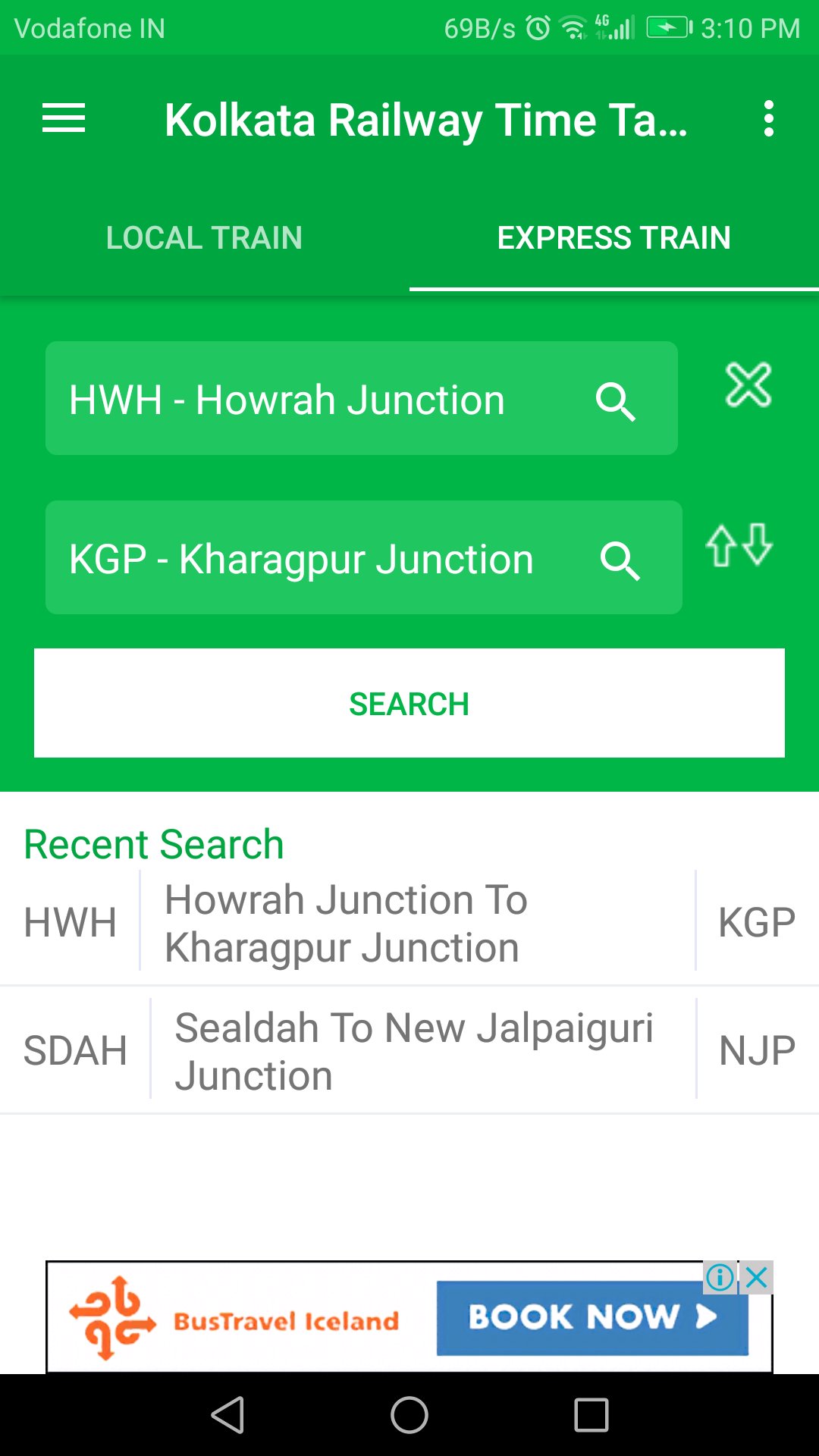 Kolkata SubUrban TimeTable APK screenshot 1