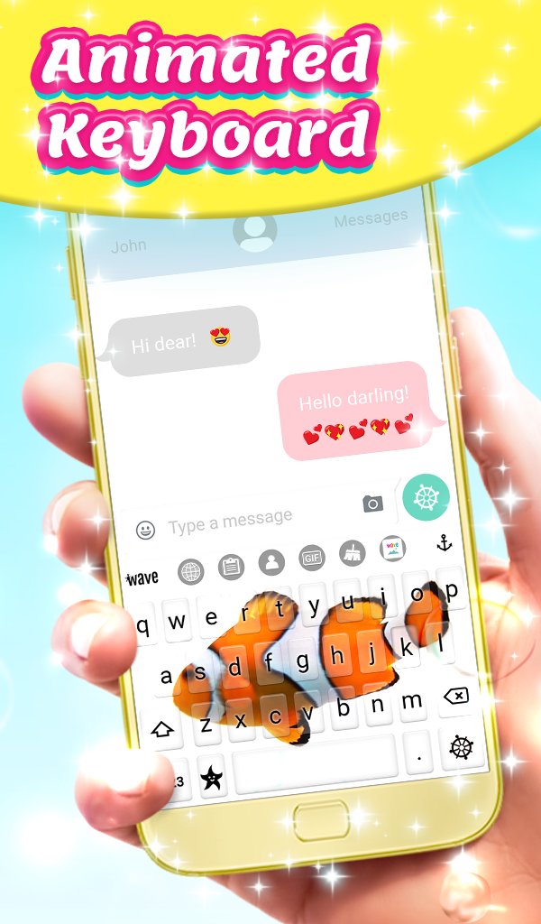 Clown Fish Animated Keyboard APK screenshot 1