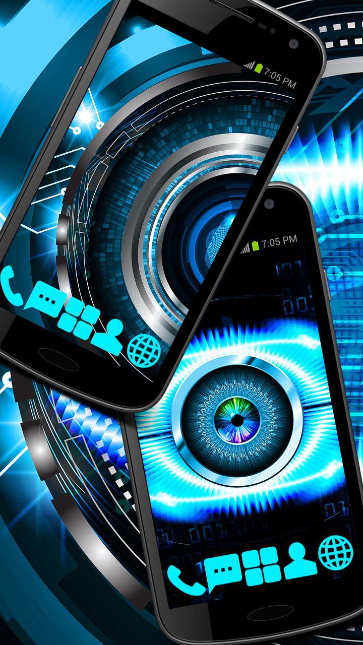 Cybernetic Eye Launcher Theme APK screenshot 1