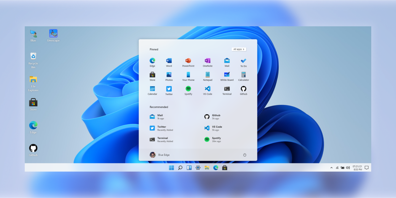 Win11React screenshot 1