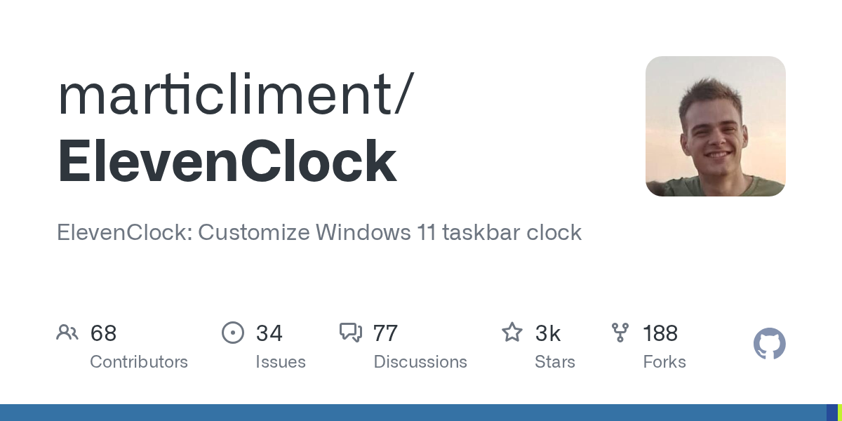 ElevenClock screenshot 1