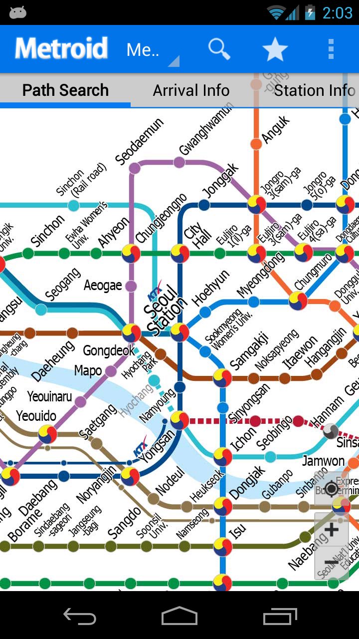 Korea Subway Info : Metroid APK screenshot 1