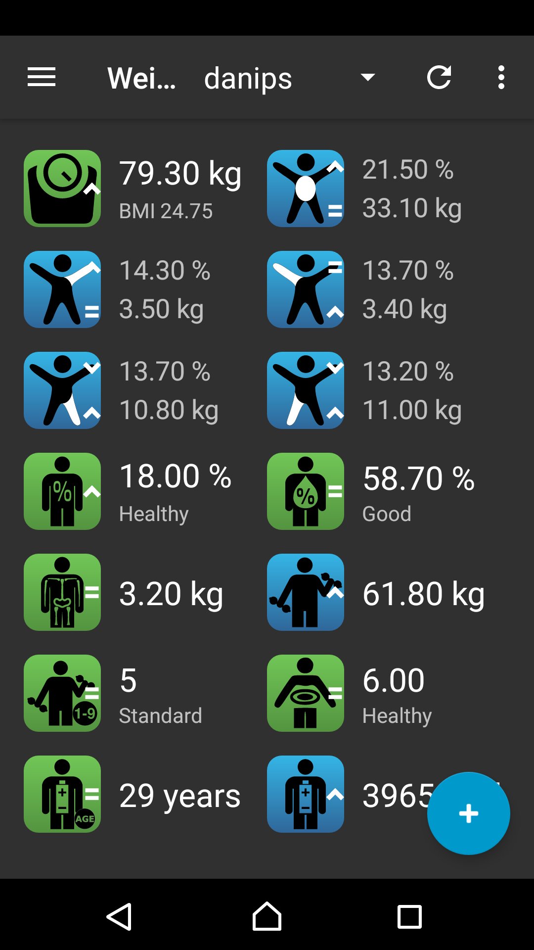 ANT+ Weight Scale Display APK screenshot 1