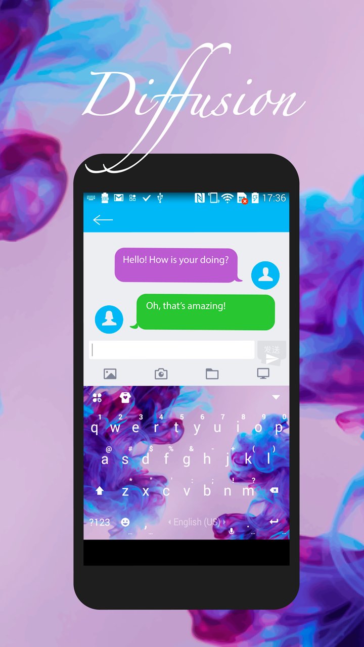 Diffusion Kika Keyboard APK screenshot 1