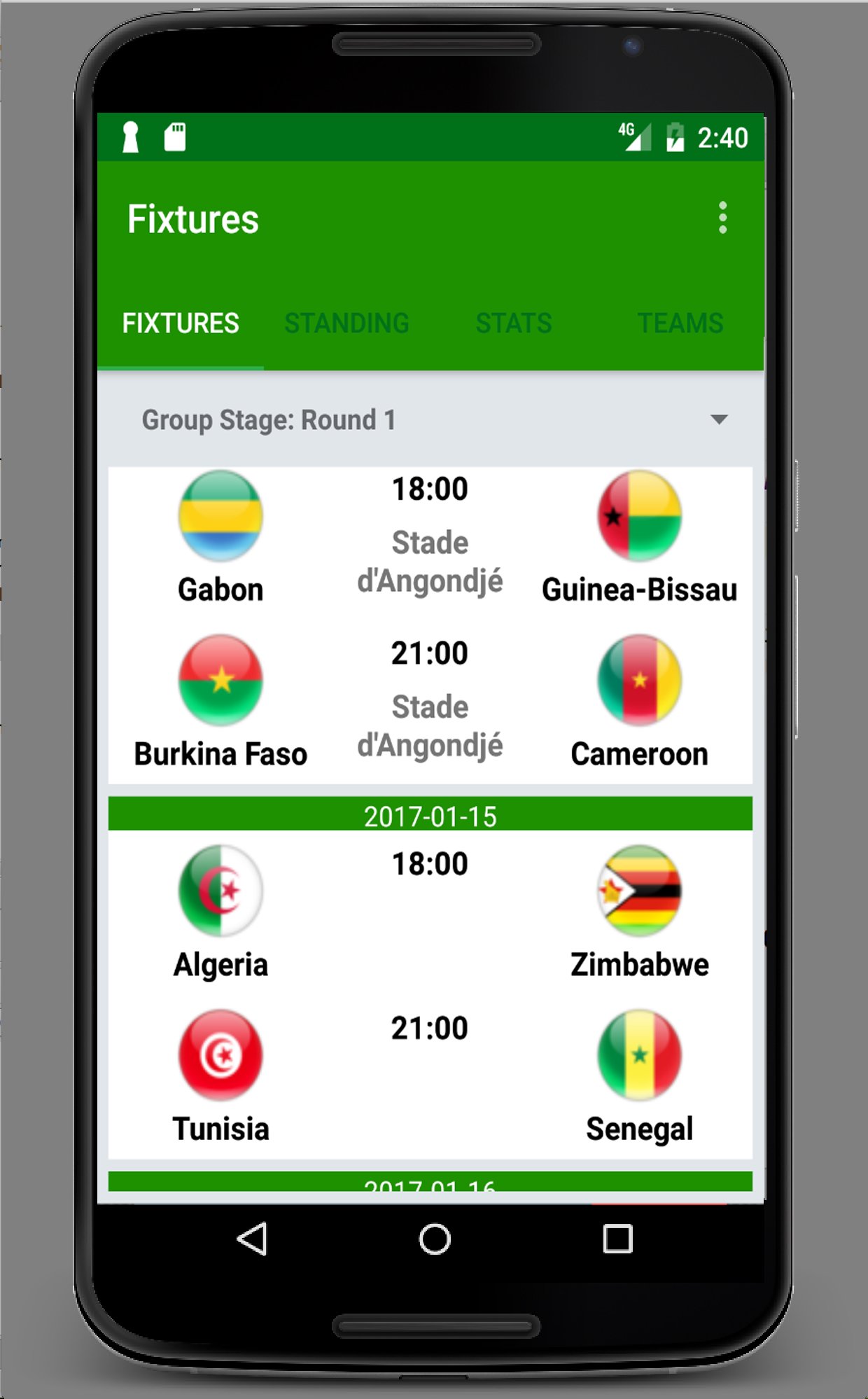 Afrika Kupası Gabon - 2017 MUAYENE screenshot 1