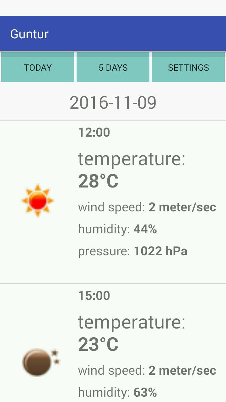 Guntur Weather APK screenshot 1