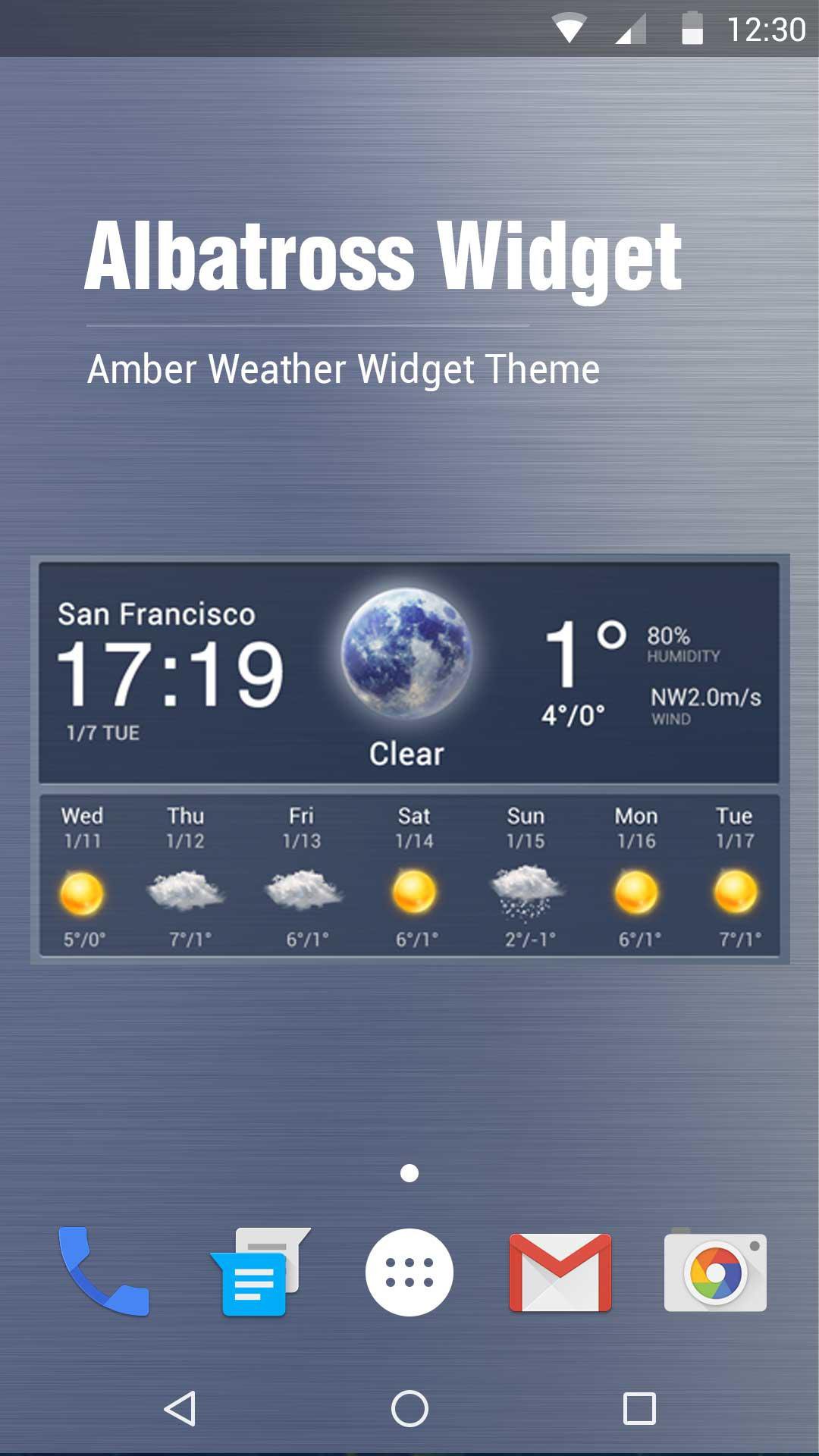 7 Day Weather & Clock Widget APK screenshot 1