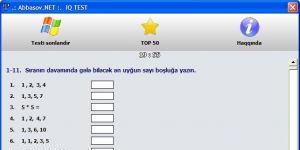 Abbasov.NET IQ Test