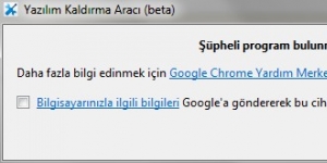 Google Chrome Yazılım Kaldırma Aracı