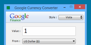 Google Currency Converter 1.0
