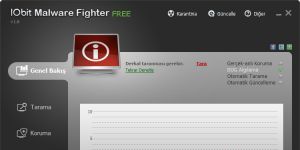 IObit Malware Fighter 4.1.0 Ücretsiz Türkçe 28.2 MB