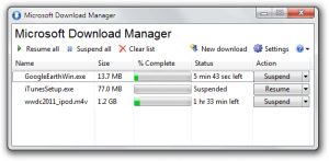 Microsoft Download Manager 1.2.1