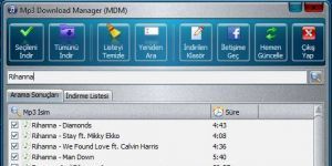 Mp3 Download Manager (MDM) | Bedava Mp3 İndirme Programı 1.3