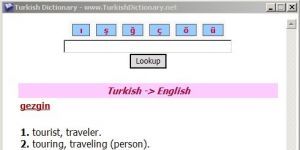 Turkish Dictionary 0.2