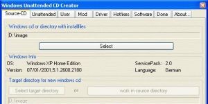 Windows Unattended CD Creator 1.0.2 b10