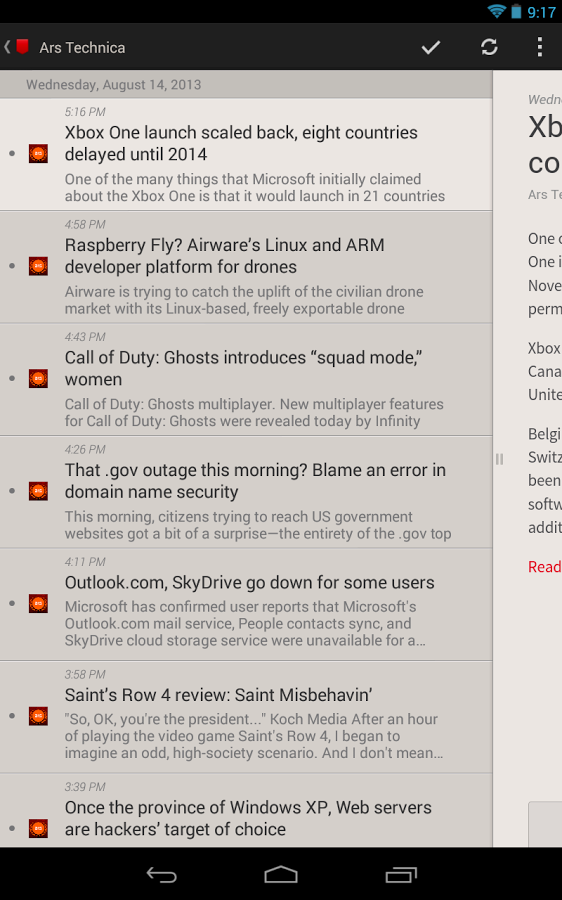 Press (RSS Reader) - screenshot