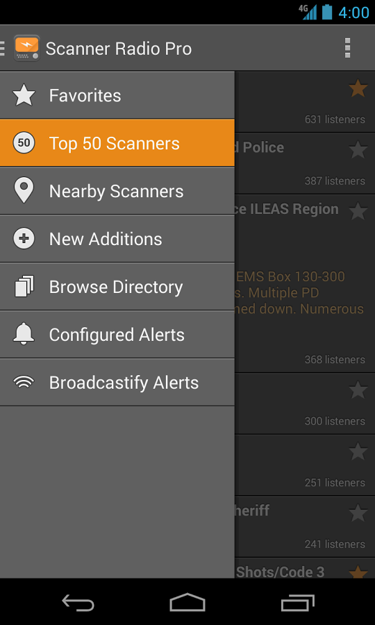 Scanner Radio Pro - screenshot