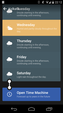 Weather Timeline - Forecast - screenshot